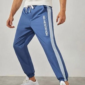 2xl (44)  men blue drawstring pant